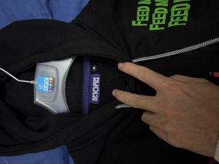 Tuta Octopus nera con stampa rossa