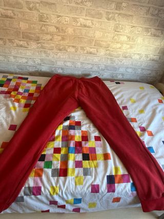Pantalón chándal Adidas rojo