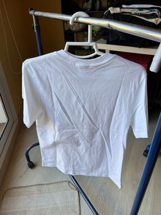 Camiseta Palm Angels Blanca Corazón Talla L