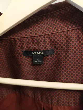 Camisa granate Kiabi talla L
