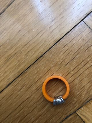 Anillo Tous Plata Aro Naranja
