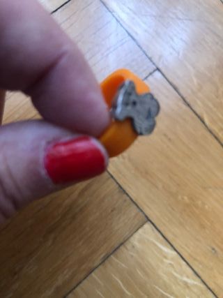 Anillo Tous Plata Aro Naranja