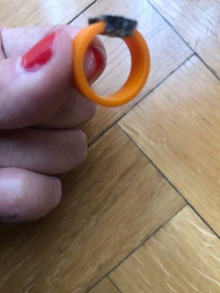 Anillo Tous Plata Aro Naranja