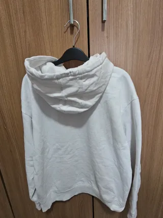 Sudadera Hombre Blanca con Logo