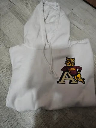 Sudadera Hombre Blanca con Logo