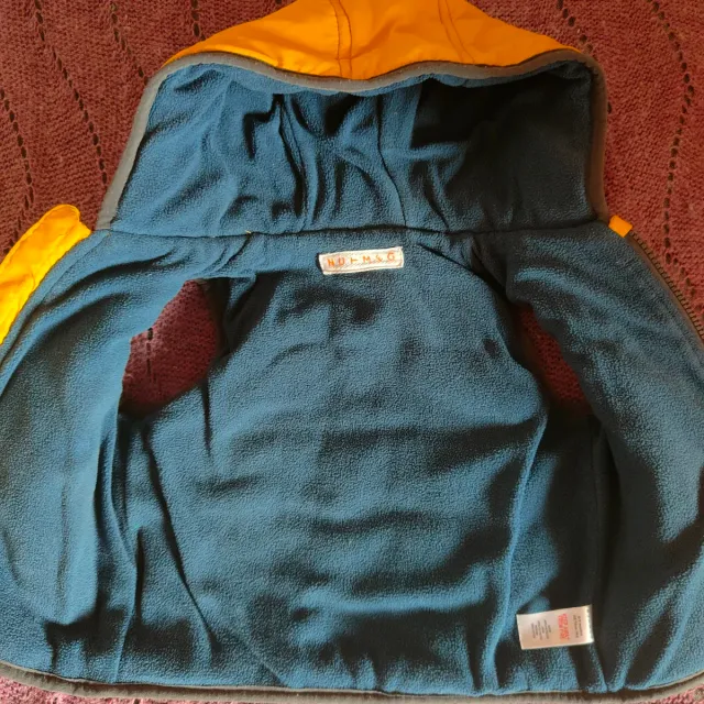 Gilet bimbo giallo con cane 68-74cm