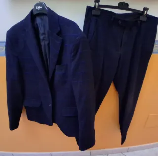 Completo uomo blazer e pantaloni a quadri