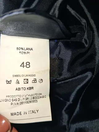 Completo uomo blazer e pantaloni a quadri