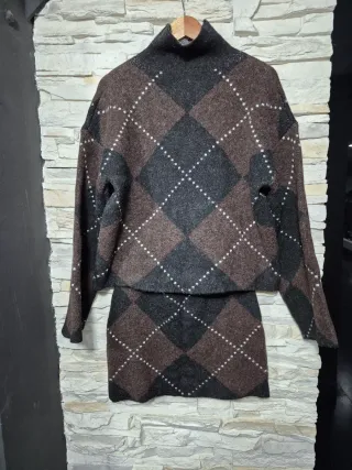 Conjunto Zara punto rombos