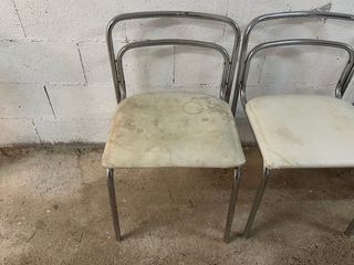 Set di 4 sedie vintage cromate