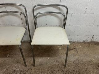 Set di 4 sedie vintage cromate