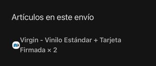 *FIRMADO Lorde-Virgin (vinilo signed)