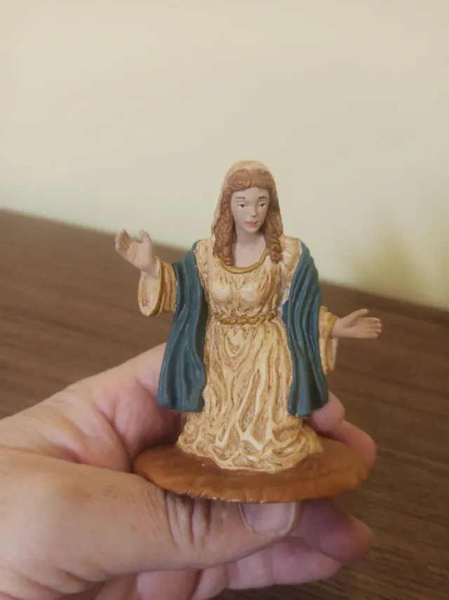 Belén Oliver 11cm Virgen, San José y Jesús