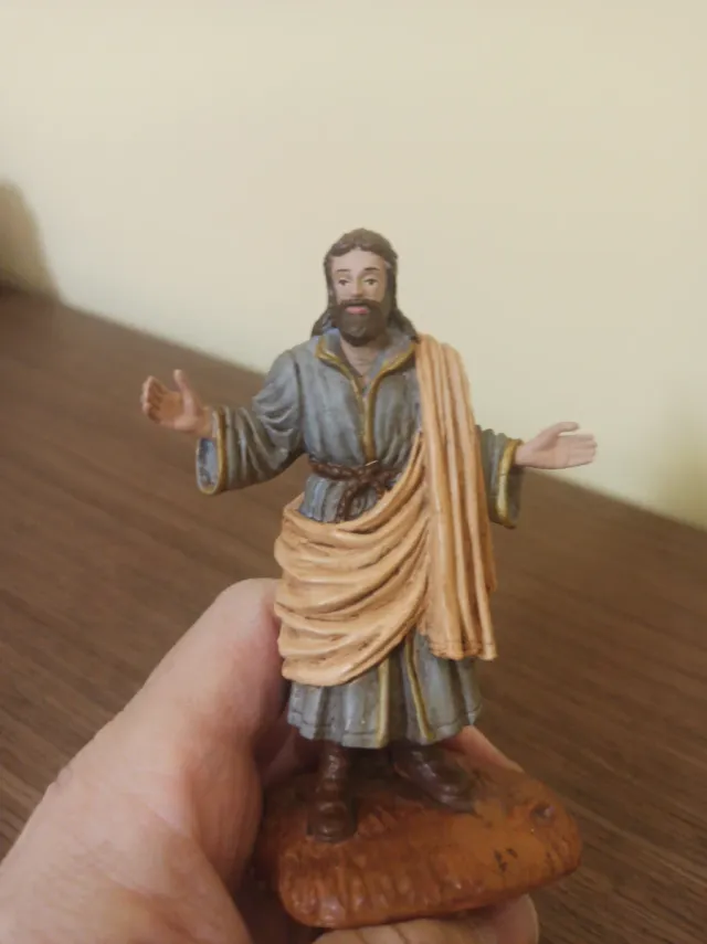 Belén Oliver 11cm Virgen, San José y Jesús