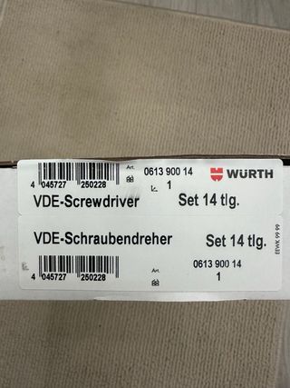 Juego Destornilladores Würth VDE 14 piezas