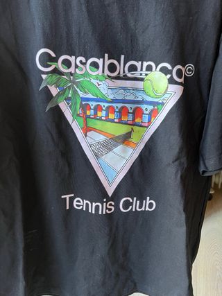 Camiseta Casablanca Tennis Club Negra