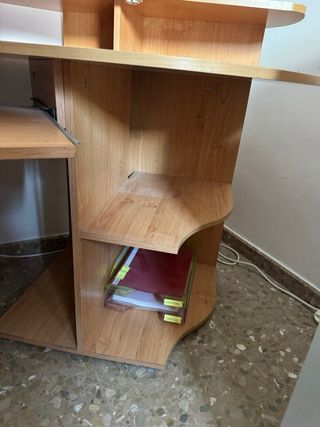 SE REGALA Escritorio PC madera color beige/marrón