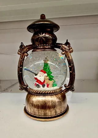 Lanterna Natalizia con Babbo Natale