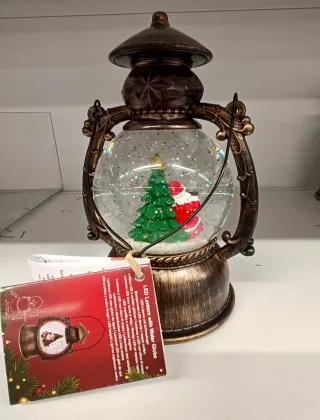 Lanterna Natalizia con Babbo Natale