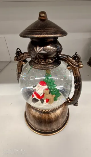 Lanterna Natalizia con Babbo Natale