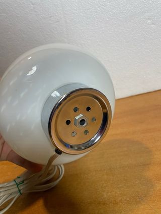 LAMPADA VINTAGE SPACE AGE DESIGN BOBECHES VETRO