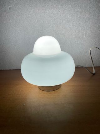 LAMPADA VINTAGE SPACE AGE DESIGN BOBECHES VETRO
