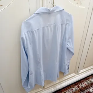 Camicia H&M a righe azzurre