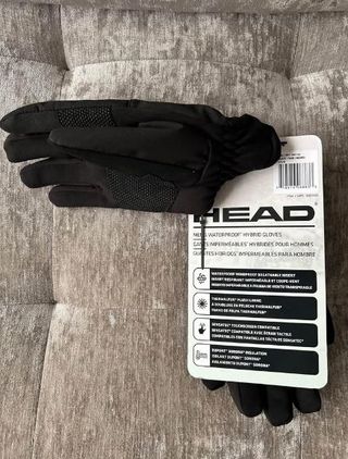 Guantes Head Impermeables Híbridos Hombre Negro