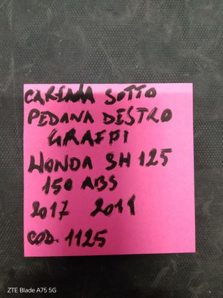 Carena Sotto Pedana Honda SH 125/150 ABS