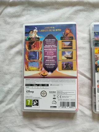 3X Nintendo Switch Aladdin Rey Leon Garfield Kart