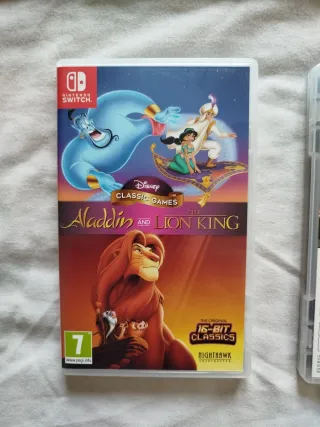 3X Nintendo Switch Aladdin Rey Leon Garfield Kart