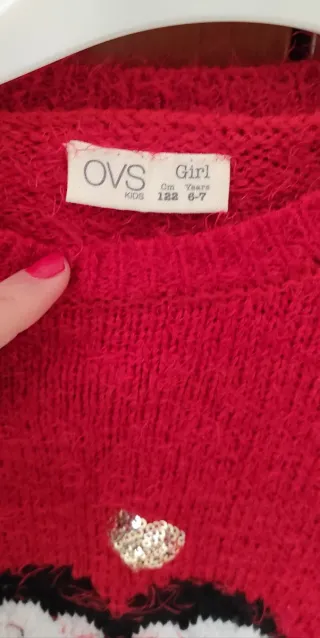 Maglione natalizio OVS, bambina 6/7 anni (122 cm)