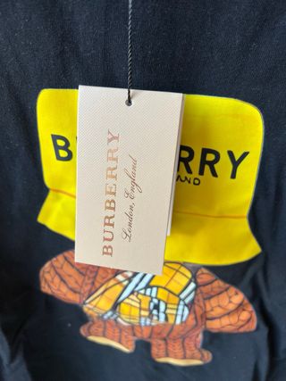 Camiseta Burberry Oso Teddy Amarillo Negra