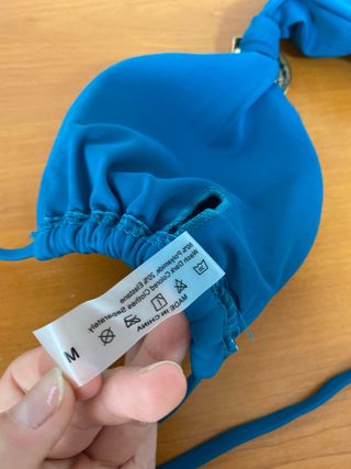 SIN USAR Parte de arriba bikini azul verdoso