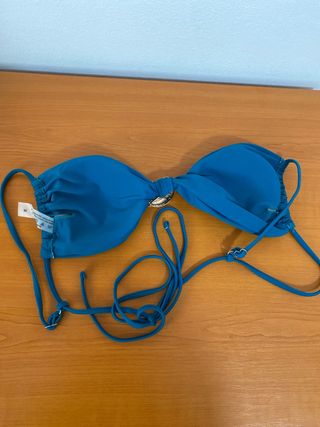 SIN USAR Parte de arriba bikini azul verdoso