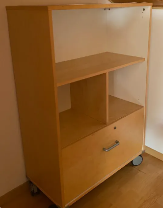 Mueble oficina Ikea con ruedas