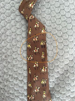 Corbata Hermes Seda 100% Estampado Caballos