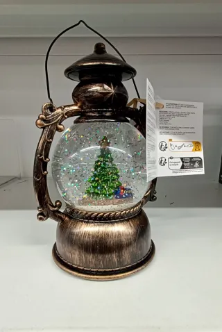 Lanterna Natale Glitter Albero