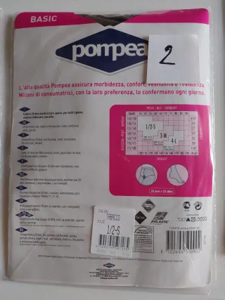 Pompea Collant 15/20 Den Taglia 1 o Small