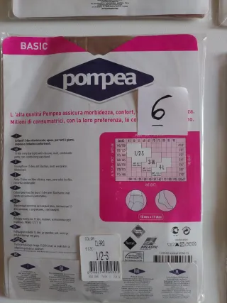 Pompea Collant 15/20 Den Taglia 1 o Small