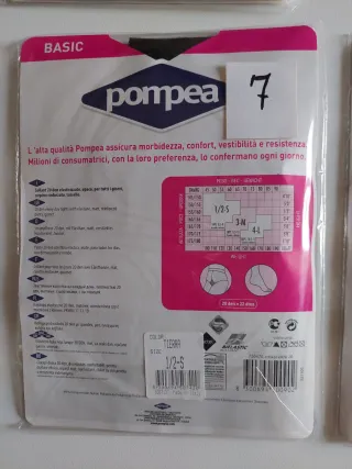 Pompea Collant 15/20 Den Taglia 1 o Small