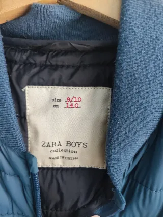 Chaqueta Zara media estación azul
