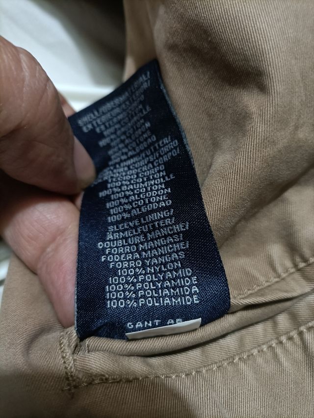 Chaqueta Gant Talla L Beige Hombre