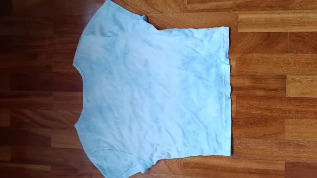 Camiseta Pull&Bear Tie-Dye Azul y Blanca