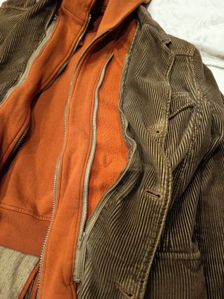 Cappotto in velluto a coste, interno removibile