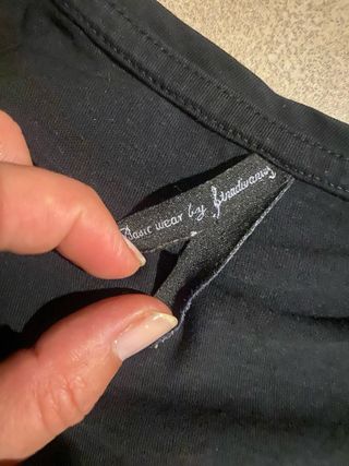 Camiseta negra Stradivarius SHINE T38