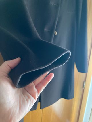 Abrigo Benetton 3/4 marrón chocolate