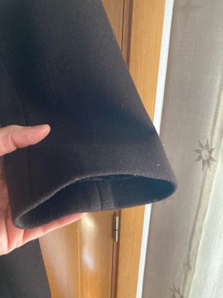 Abrigo Benetton 3/4 marrón chocolate