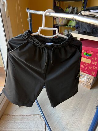 Stone Island Pantalones Cortos Negros