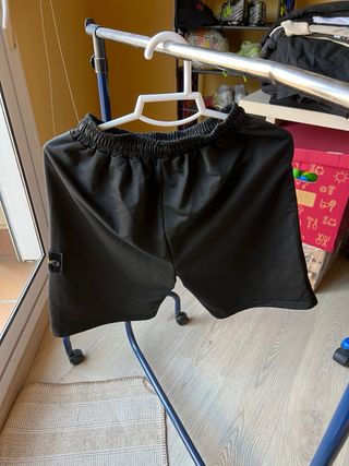 Stone Island Pantalones Cortos Negros